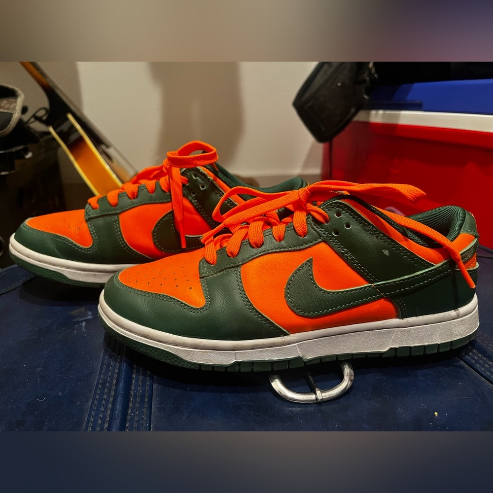 Nike Miami Hurricane dunk lows. Good condition.